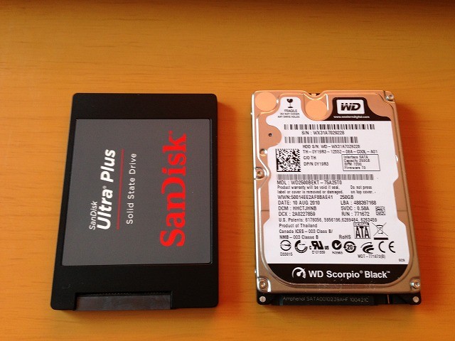 HDD.SSD換装